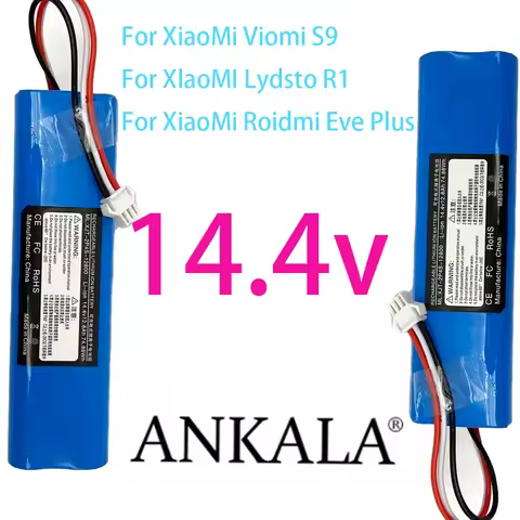 Li Ion 14.4V 12800mAh Safe High Capacity Replacement Battery for Viomi S9 Lydsto R1 Roidmi Eve Plus 