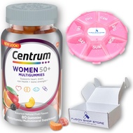 Centrum Silver Women 50 Plus Gummies - 80 ct, Set with Fusion Shop Store Week case (1) (Pack of 1)