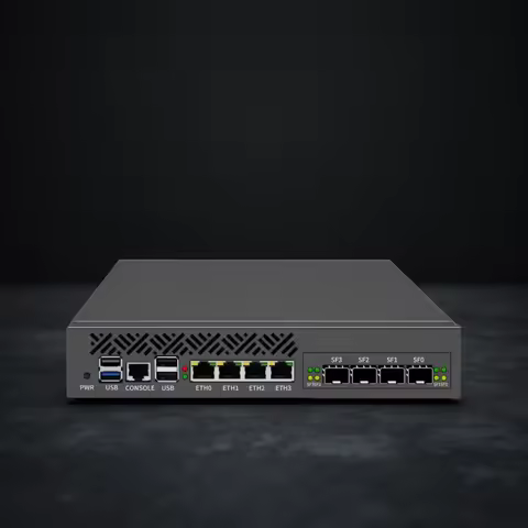 Topton 1U Rack Mini PC 2x10G SFP+ 4x i226-V 2.5G Intel i3-N305 N150 DDR5 mSATA Network Router Server