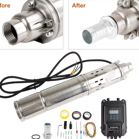 1.5HP DC72V Deep Well Solar DC Pump Irrigation Pump for Head 200M Flow rate 2.7m³/Hour water pump fo