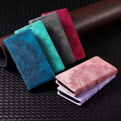 3D Flower Wallet Flip Leather Case For Sony Xperia 1 VI II 5 IV 10 III Lite 10 V 1V 5V 10V XZ XZ1 XA