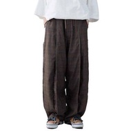 MELSIGN - Baggy Tartan Trousers V2 -brown M號