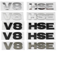 Car 3D ABS V8 HSE Rear Trunk Words Letter Logo Emblem Badge Decals Sticker For Land Rover Discovery 
