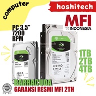 HV135 SEAGATE BARRACUDA 1TB 2TB HARDISK INTERNAL PC 3.5 7200 RPMMFI 2T