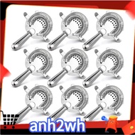 9 Pack Cocktail Strainer 9pcs Stainless Steel Cocktail Strainer 4 Prong Stainless Steel Bar Strainer