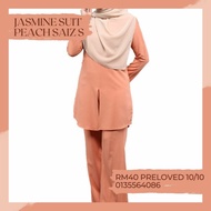 PRELOVE HASNURI JASMINE SUIT perempuan muslimah poket blouse palazzo set baju seluar formal kerja ke