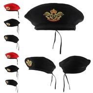 [xdnblun] Adults Kids Sailor Hat Knitted Beret Hat Navy Mariner Cap Costume Accessories
