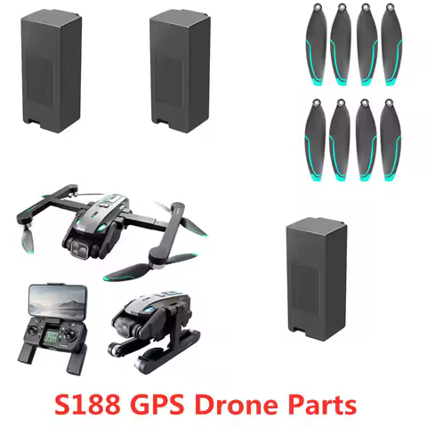 S188 Drone Battery S188 GPS Brushless Remote RC Drone Spare Parts 7.4V 1600Mah Battery/propeller S18