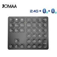 JOMAA Numeric keyboard 36keys Bluetooth Numeric Keypad Wireless Rechargeable Numpad Keyboard Ultra Thin Number Keyboard for iPad Laptop Android Ios MAC Windows