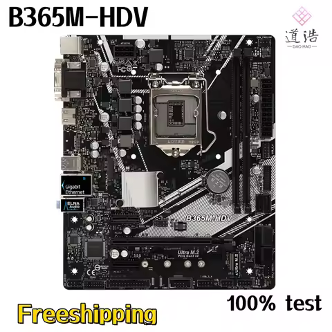 For Asrock B365M-HDV Motherboard 32GB HDMI PCI-E3.0 M.2 LGA 1151 DDR4 Micro ATX B365 Mainboard 100% 