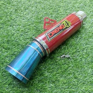 Daeng 51mm inlet canister only muffler exhaust muffler type pipe Daeng muffler NLK Aun pipe Daeng sai4