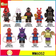 Spiderman Minifigures Gwen Stacy Miles Morales Prowler Mysterio 50 Types Spider Man Mini Figures Toy