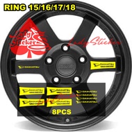 VOLK RACING RAYS STICKER DAIHATSU SIGRA AYLA CAR STICKER RACING RIMS CE28 SL CAR XENIA TERIOS ROCKY 