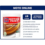 Nippon Paint Satin Glo 18LT White/ Cat Dinding Dalam/Cat Kilat/Cat Chalkboard/nippon