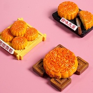 【Shipment Within 24 Hours】Simulation Mooncake Model Fridge Magnet Decoration Mid Autumn Festival Foo