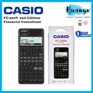 Casio Financial Consultant Calculator FC-200V 2nd Edition For Financial Examinations Solar & Battery