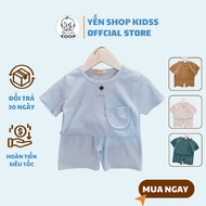 ! XOOP cotton restaurant wear set, super soft ribbed toothpick with pockets for children BC59 Yen Sh