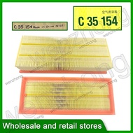 2pcs For  A3 Q3 TT  Beetle CC Eos Golf Jetta Passat 2.0 2.5L L4 Air Filter C35154 1K0129620D 3C01296