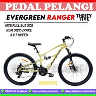 Sepeda Gunung MTB 27.5 Inch Evergreen Ranger R 35 Full Suspension 21 speed