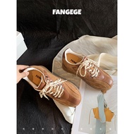 Vangog Womens Casual Shoes Breathable Leather Bowling Shoes Fashionable Sporty Comfortable Spring Su