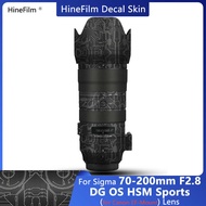 Sigma 70200 EF Mount Lens Decal Skin Wrap Cover para sa Sigma 70-200mm f/2.8 DG OS HSM Sports Lens S