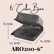 ARO200-6” CAKE BOX ASIATIC TRANSPARENT CAKE BOX BOPS