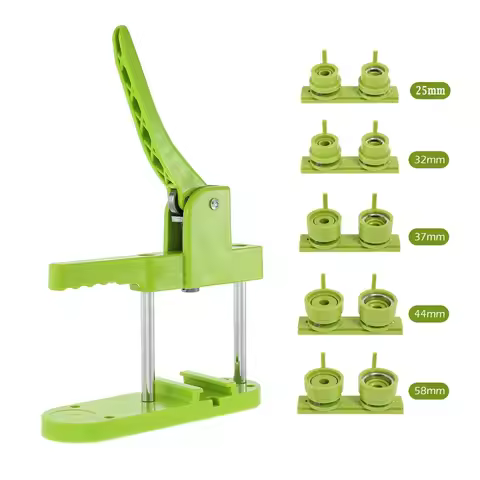 DIY Badge Making Manual Button Maker Machine 25mm 32mm 37mm 44mm 58mm 75mm Mold Materials for Pin Ba
