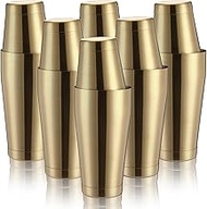 Lallisa 10 Pieces Cocktail Shakers Professional Bar Boston Shaker Set Stainless Steel Martini Shaker