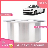 henlai CFTGIW Game Table Cup Holder Insert Stainless Steel Space Saving Easy Installation Drink for 