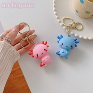 ANDIN PVC Pendant, Lovely Axolotl Animal Ornaments Charm Key Chain,  for Pet Lovers Souvenirs Pink B