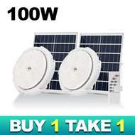 Solar Ceiling Light Buy 1 Take 1 500 watts Indoor Outdoor Solar light Waterproof Intelligent Remote 