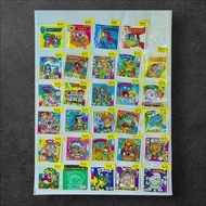 日本 Cisco Lotte 懷舊中古 銀魔 格鬥王 樂天 仙魔大戰 貼紙套裝 2000年 幻彩雷射貼紙 餅貼絕版 ビックリマン Bikkuriman