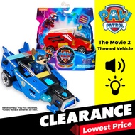 NICKELODEON Paw Patrol The Mighty Movie Themed Vehicle Edition Chase Cruiser Skye Marshall Fire Truck Rubble Bulldozer
