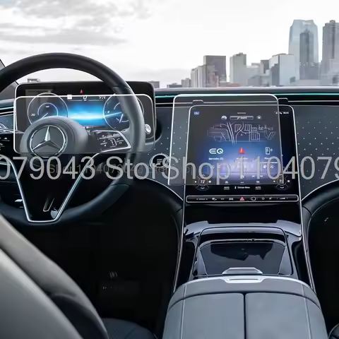 Tempered Glass Screen Protector film for Mercedes-Benz EQE 500 EQE 350 2023 Car GPS Navigation and I
