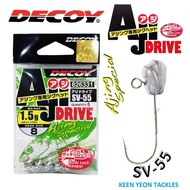 DECOY AJI DRIVE AJING SPECIAL SV-55 JIGHEAD HOOK