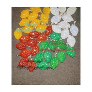 Colorful 9-tailed fox pendant with strap