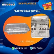 Plastic Tray OP1H OP2H OP3H |  Disposable Plastic Clear Bakery Container
