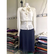 2HAND DRESS SET SIZE L (5) 2 piece set women korean