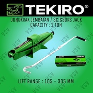 Latest Tekiro 2 Ton Bridge Jack 2 Ton Scissors Jack 2T