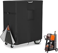 COSHNIBI Welding Cart Cover,Heavy Duty 3 Layers Welder Cart Cover,Suitable for Tig Mig Welder Cart &