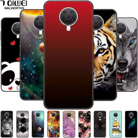 For Nokia G20 G10 Case Silicone Cover Lion Cats Soft Bumper for NOKIA G50 G60 X20 X10 TPU Coque for 