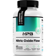 Pure Blend Nitric Oxide for Men – L-Arginine L-Citrulline – Heart Support & Flow Circulation Booster