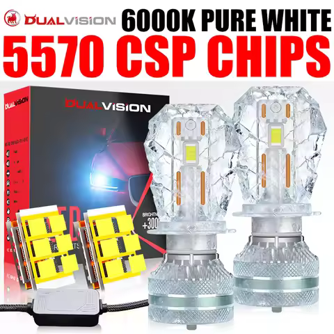 Dualvision K5C H7 H1 H4 LED Headlight Canbus No Error H3 H11 H8 H9 9005 9006 HB3 HB4 9012 HIR2 6000K