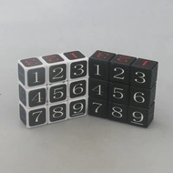 [Wisdom] Puzzle Number Cube Sudoku 133 233 3x3number 6 Color Sticker Black Background High-difficult