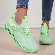 1 Pair Women's Fashion Solid Color Running Shoes, Breathable Non-Slip Sports Shoes, Lightweight & Co