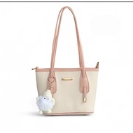 GANTUNGAN BEAUTY Cute college tote bag FREE RANDOM HANGER || College tote bag fits laptop || College