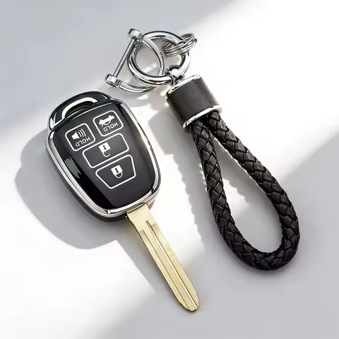 2/3/4 Buttons Car Key Case For Toyota Aqua Ractis Vitz RAV4 HiAce Land Cruiser 2010-2019 Protector K