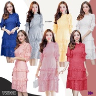 Dress Lace With Ruffles TW8118 TwinsShopVip