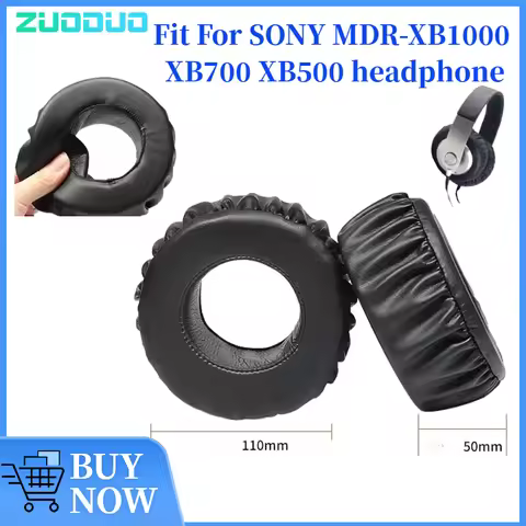 ZUODUO Replacement Ear Pads for SONY MDR-XB1000 XB700 XB500 Headphones Memory Foam Ear Cushions High