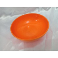 Tupperware orange bowl